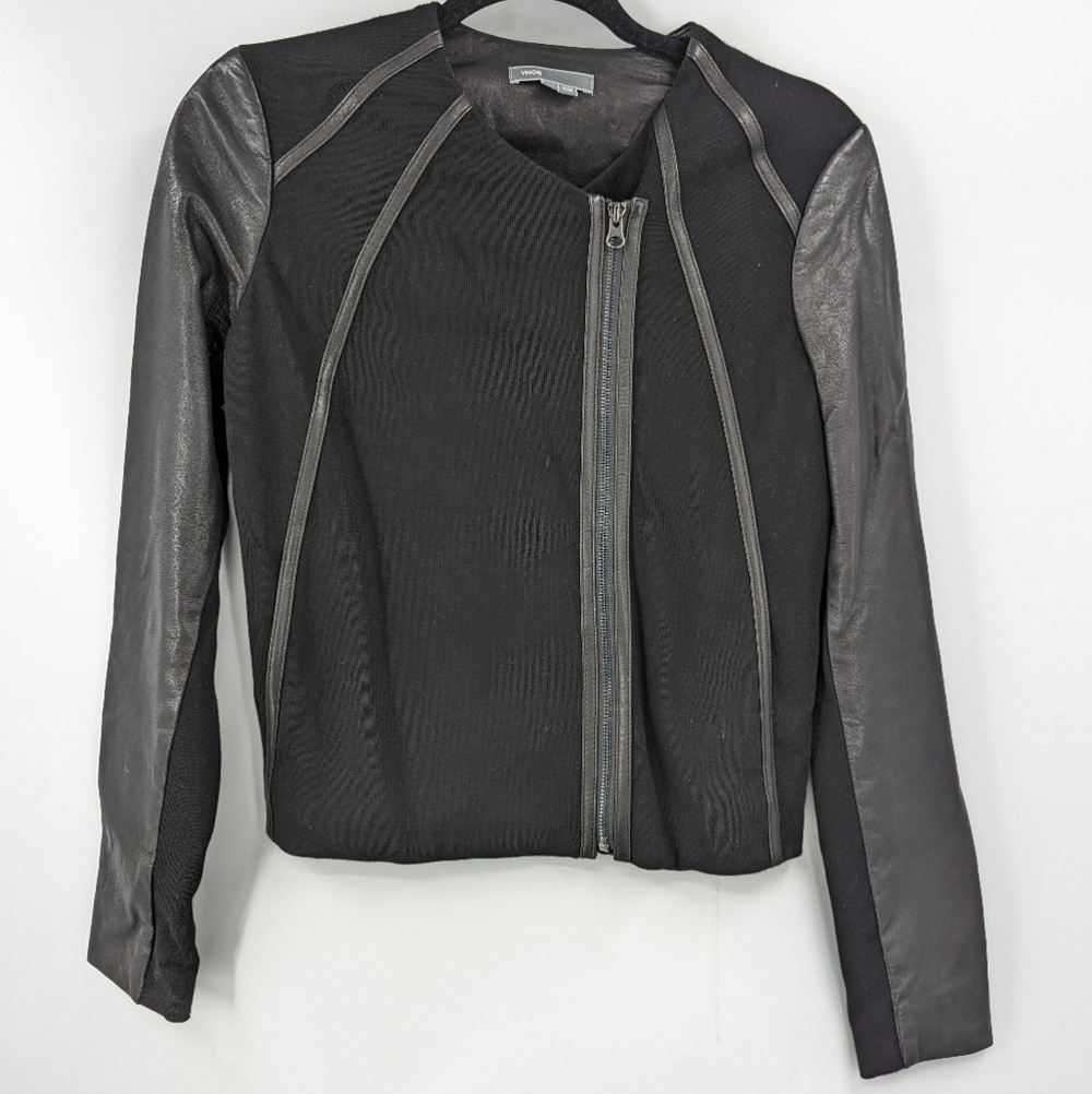 VINCE. LEATHER Moto Jacket